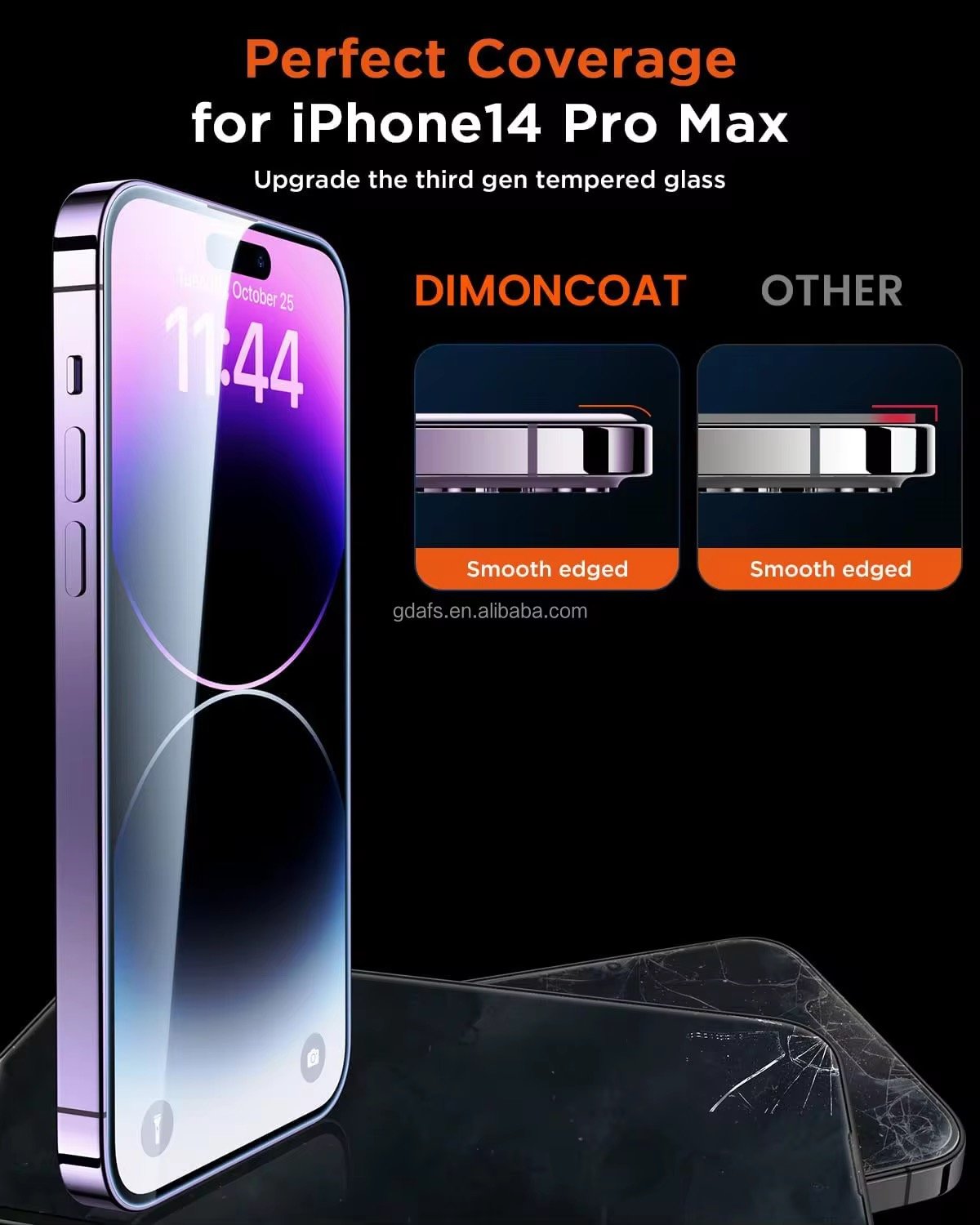9H High Clear Anti-Scratch 0.33mm 9D Tempered Glass Screen Protector for iPhone 15 14 Pro Max Various