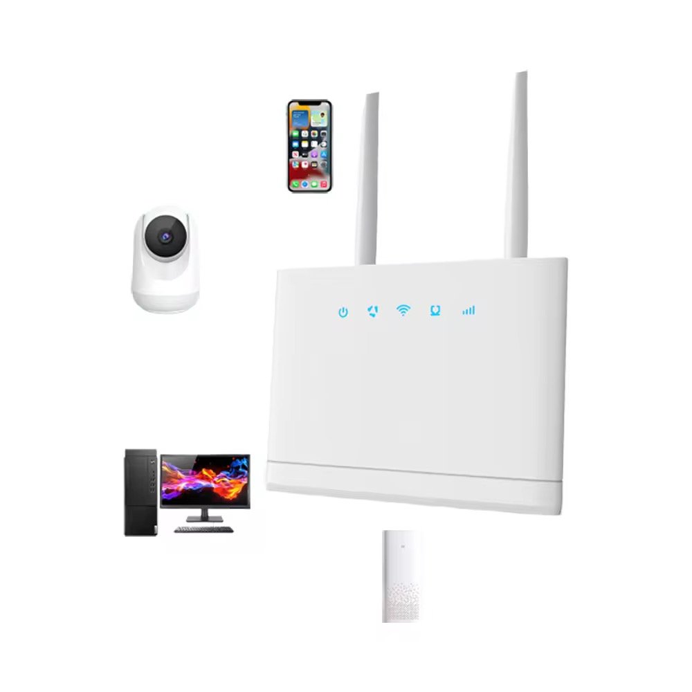 Dual-Band 4G LTE WiFi Router Plug-and-Play SIM Card Portable Hotspot Stable Internet for Home, Travel & Remote Work