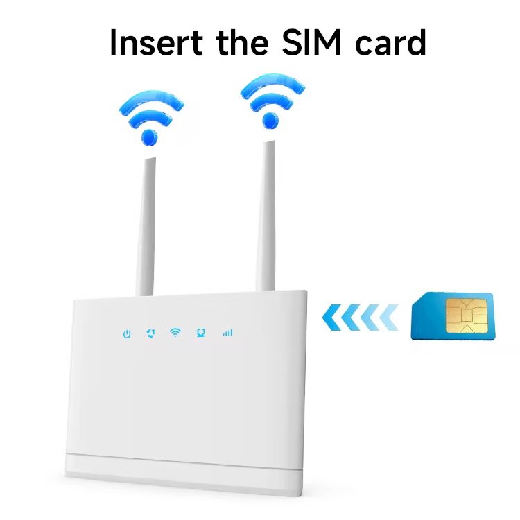 Dual-Band 4G LTE WiFi Router Plug-and-Play SIM Card Portable Hotspot Stable Internet for Home, Travel & Remote Work