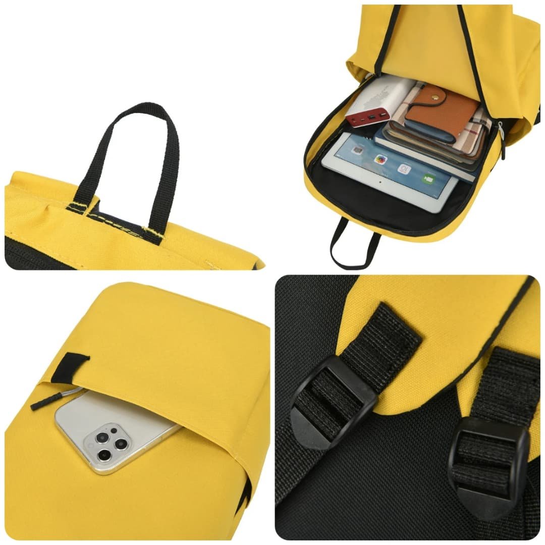 Stylish Multi-Compartment Sports Backpack Waterproof Dirt Resistant Made Oxford Material