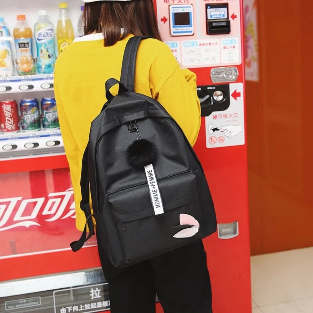 New Outdoor Travel Large Capacity Couple Backpack College High School Backpack