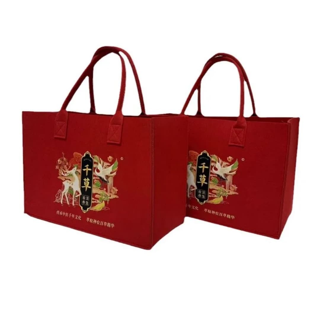 2025 New Arrival Luxury High Quality Waterproof Portable Tote Bags Felt Storage Handbags for Ladies