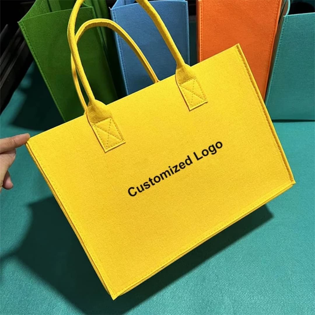 New Simple Thickened Felt Bag Customized Shopping Handbag Wholesale Fashion