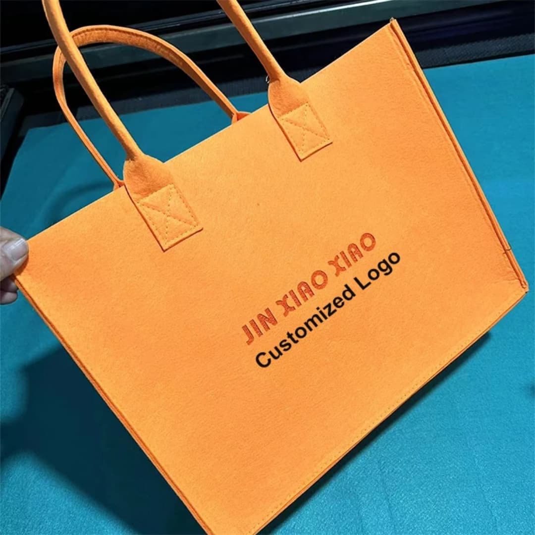 New Simple Thickened Felt Bag Customized Shopping Handbag Wholesale Fashion