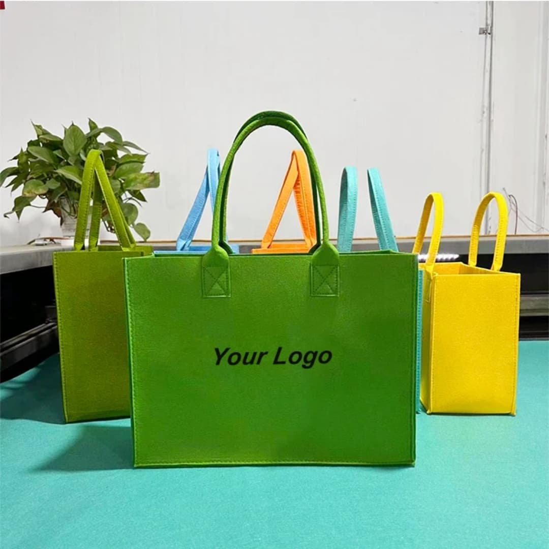 New Simple Thickened Felt Bag Customized Shopping Handbag Wholesale Fashion