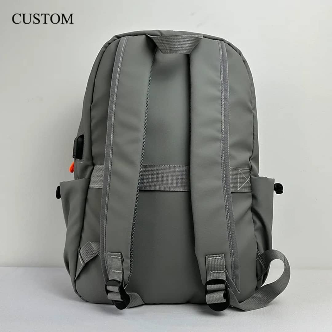 Wholesale Fashion Custom Logo Waterproof Large Capacity Laptop Backpack Business Travel Hiking Backpack With USB Charging Port