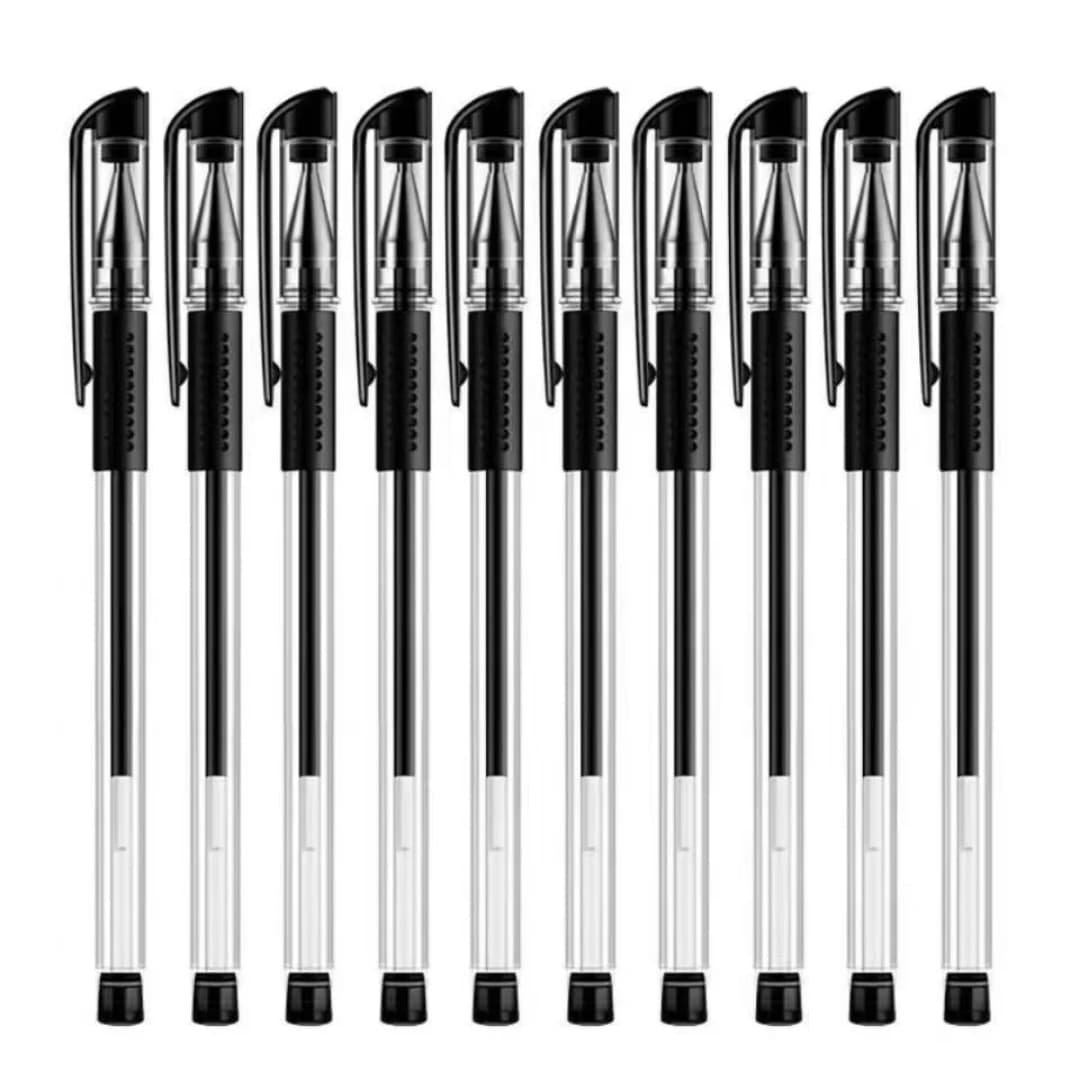 Wholesale Hotel Catering Simple Black Blue Red Plastic Ball Point Ink Pen 0.5mm Plastic Ball Pen Stationery Set