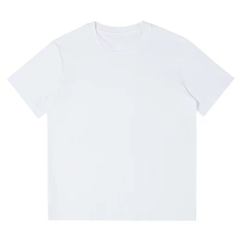 Men's Casual 100% Cotton T-Shirt Summer Short Sleeve 230g Blank Design Solid Pattern Loose Fit Digital Printing