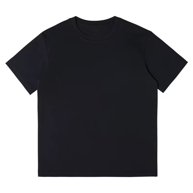 Men's Casual 100% Cotton T-Shirt Summer Short Sleeve 230g Blank Design Solid Pattern Loose Fit Digital Printing