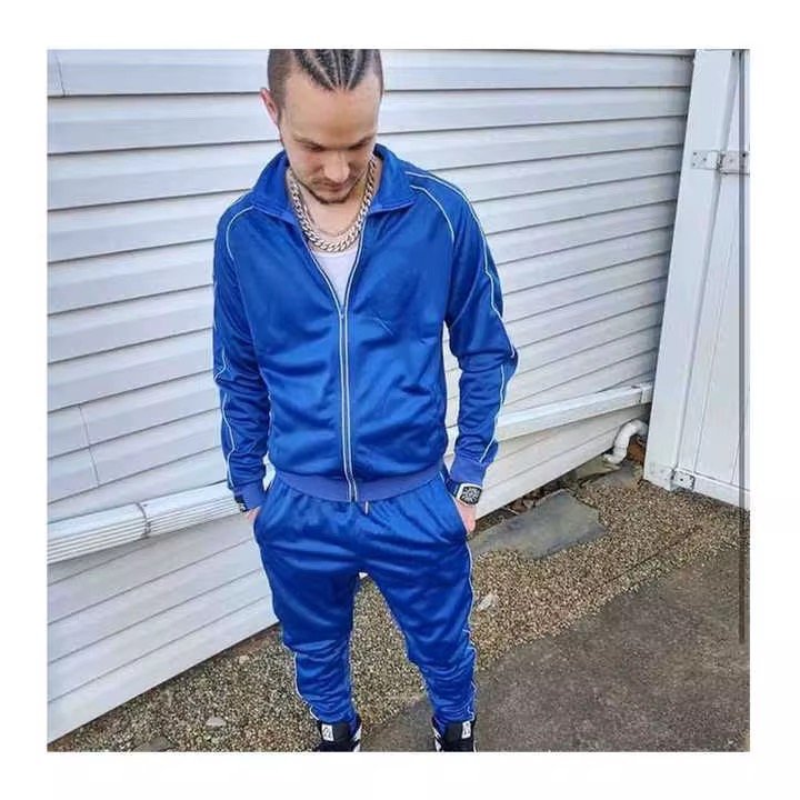 HAOXIN Couple Streetwear Two Piece Pants Tracksuit Set Sew Custom Logo Reflective Unisex Tracksuit