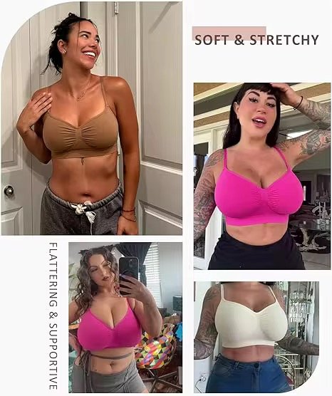 Wholesale New Design Women Summer Shapewear Bra Back Fat Control Pink Seamless Wireless Bra for Women