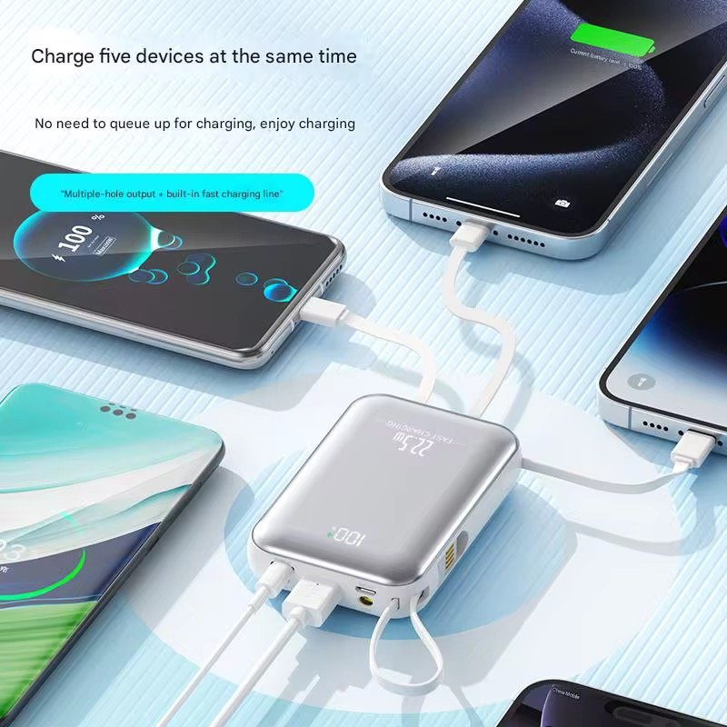 Factory Wholesale for Gifts Customization logo Portable Power Bank External Emergency Mini Mobile Power Bank 10000mah