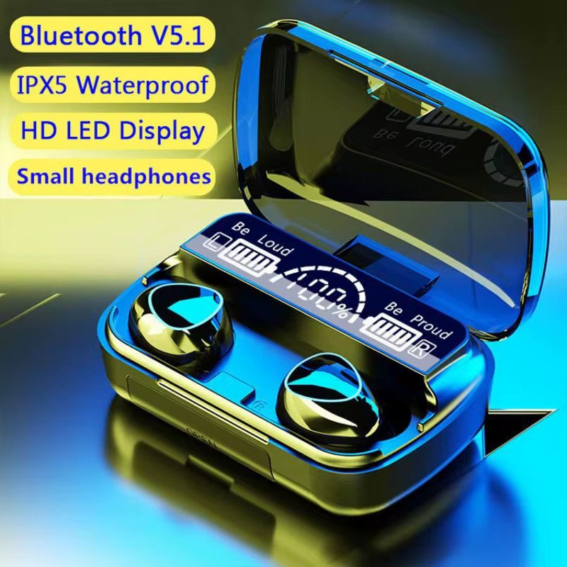 Earphone M10 Tws 100 Pack TWS Earbuds True Wireless Stereo BT 5.3 Headphones LED Screen Earphones Noise Cancellation Headphone