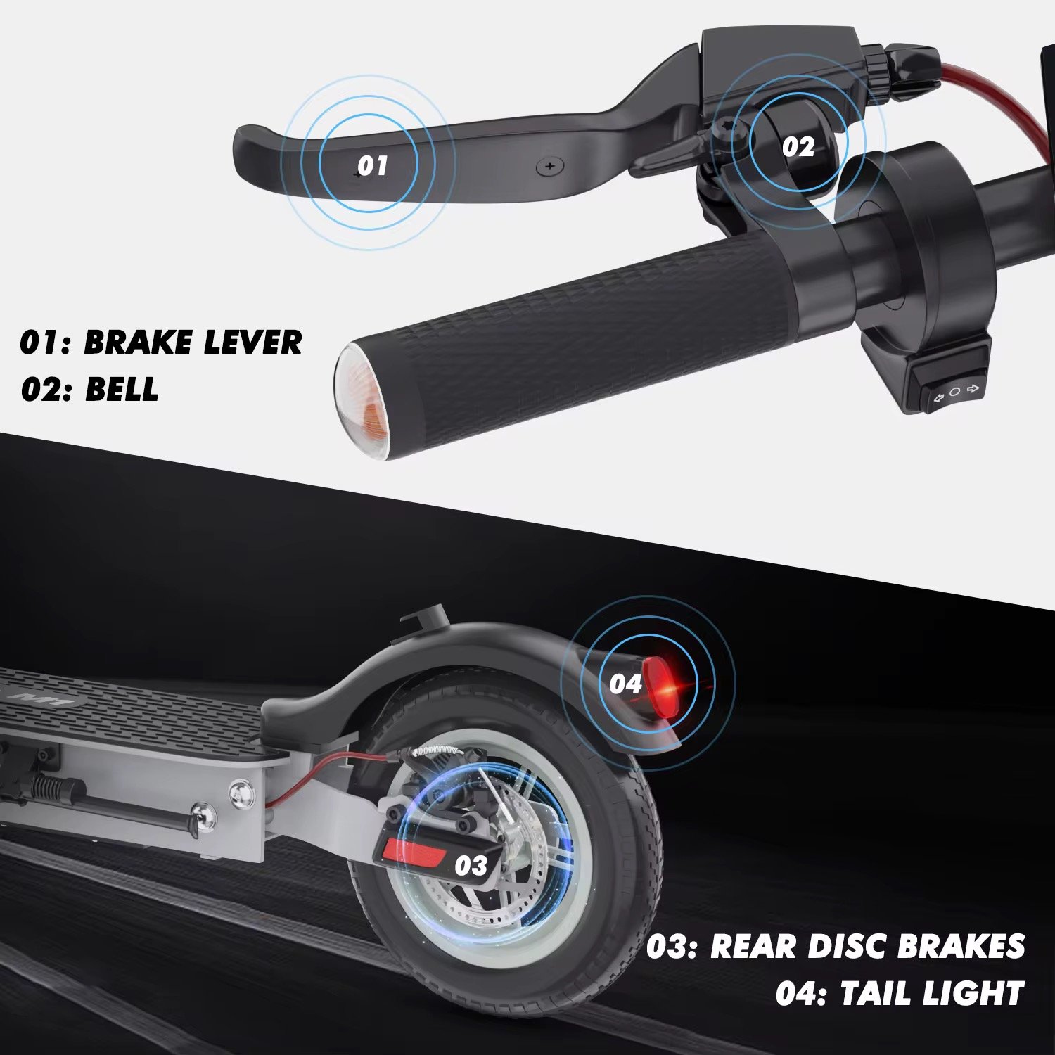 US EU UK Warehouse IENYRID M1 Electric Scooter 500W 12.5Ah Powerful Off Road High Speed Folding E Electric Scooters for Adult