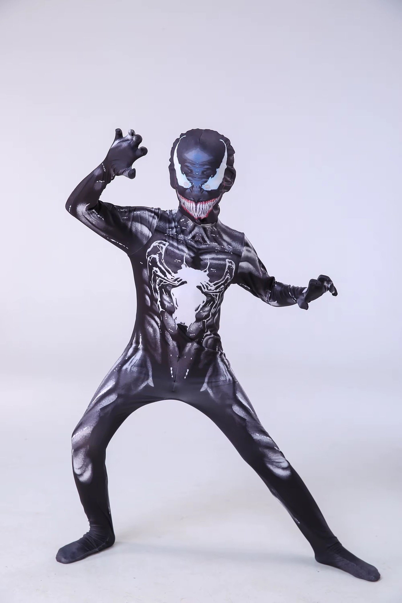 Classic Superhero Spandex Bodysuit for Kids Halloween Spider-Man Cartoon Character Movie Anime TV Cosplay Jumpsuit Age Children