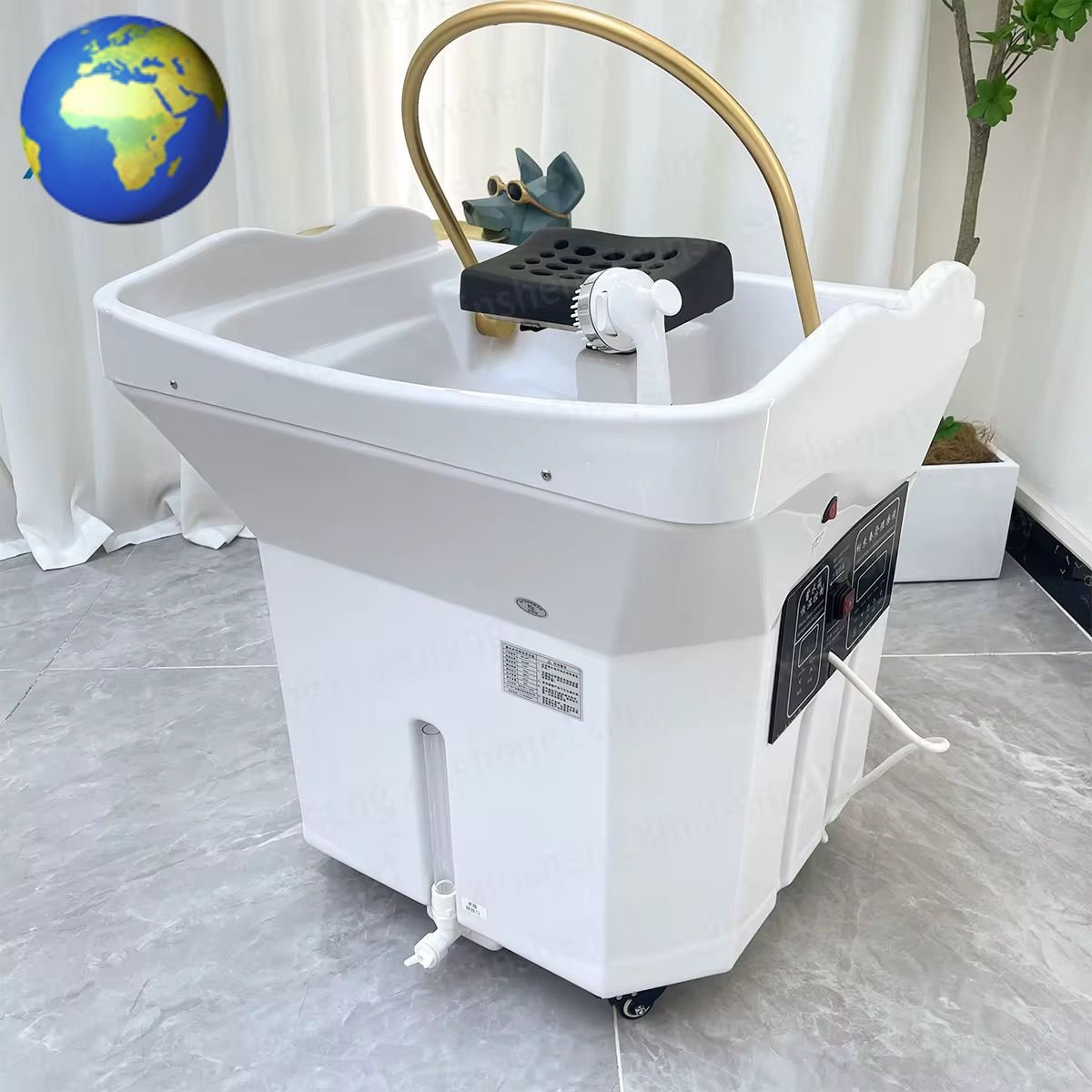 Hair Salon Furniture Portable Head Spa Equipment Can Move the Head Basin Beauty Salon Dedicated Hair Spa Portable Head Basin