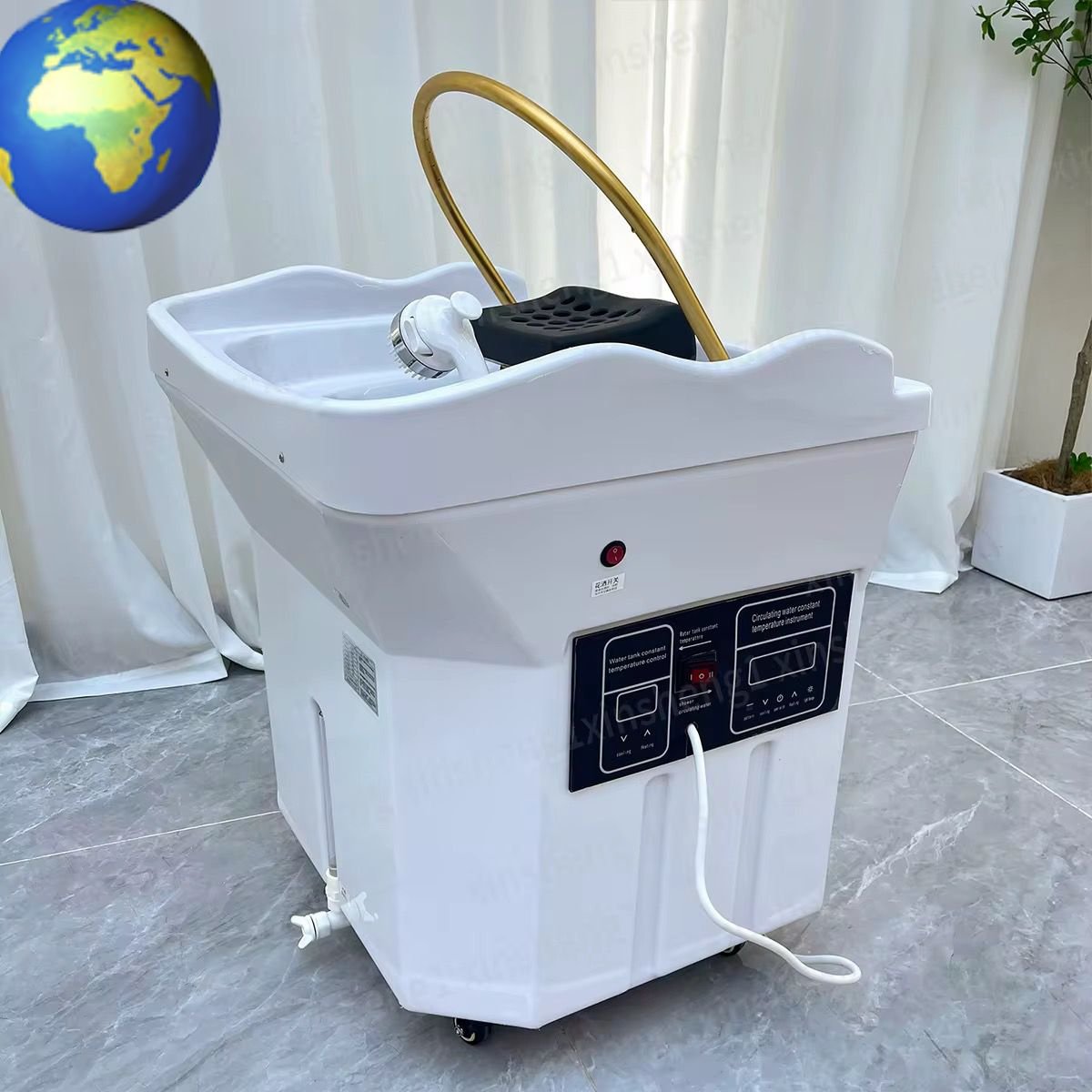 Hair Salon Furniture Portable Head Spa Equipment Can Move the Head Basin Beauty Salon Dedicated Hair Spa Portable Head Basin