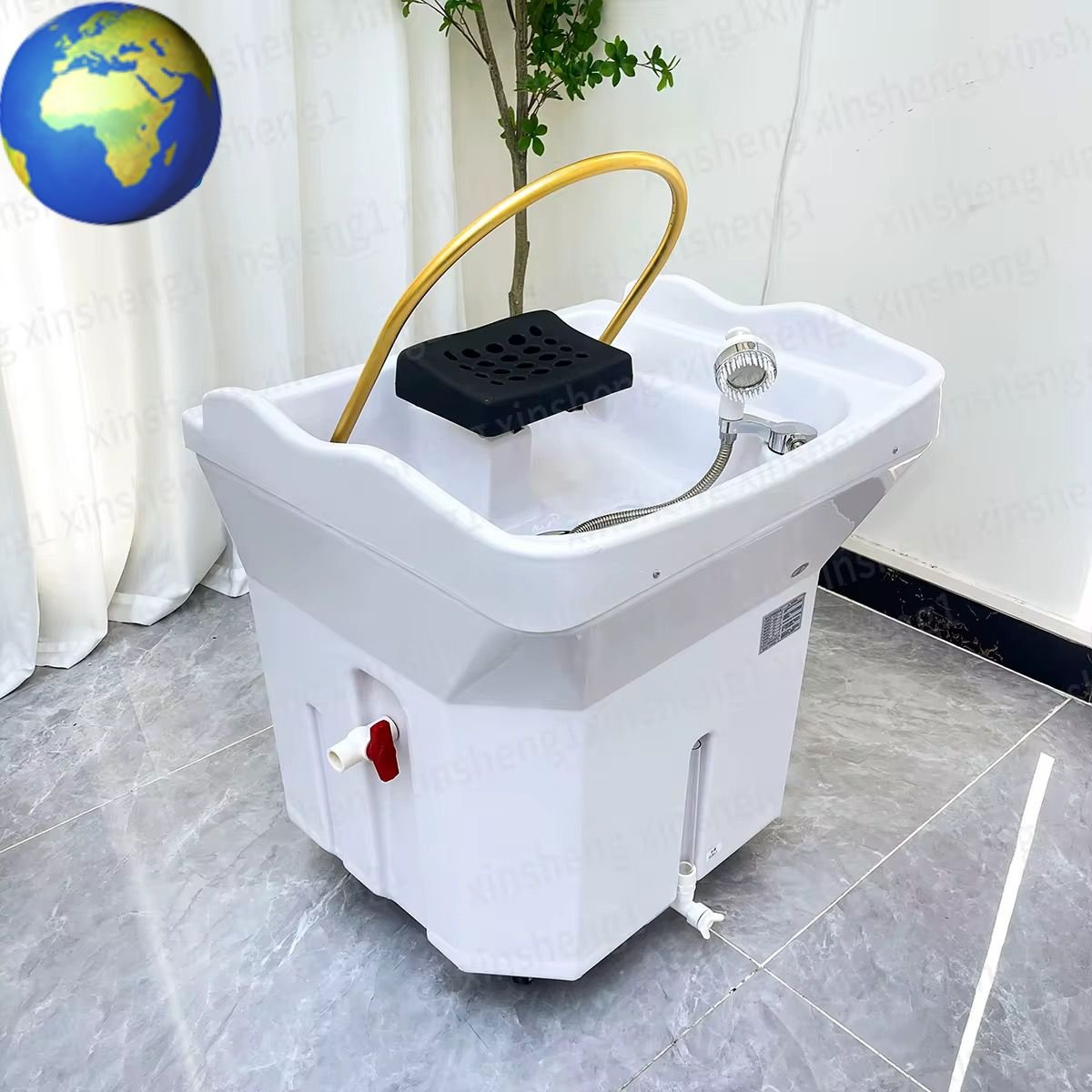 Hair Salon Furniture Portable Head Spa Equipment Can Move the Head Basin Beauty Salon Dedicated Hair Spa Portable Head Basin
