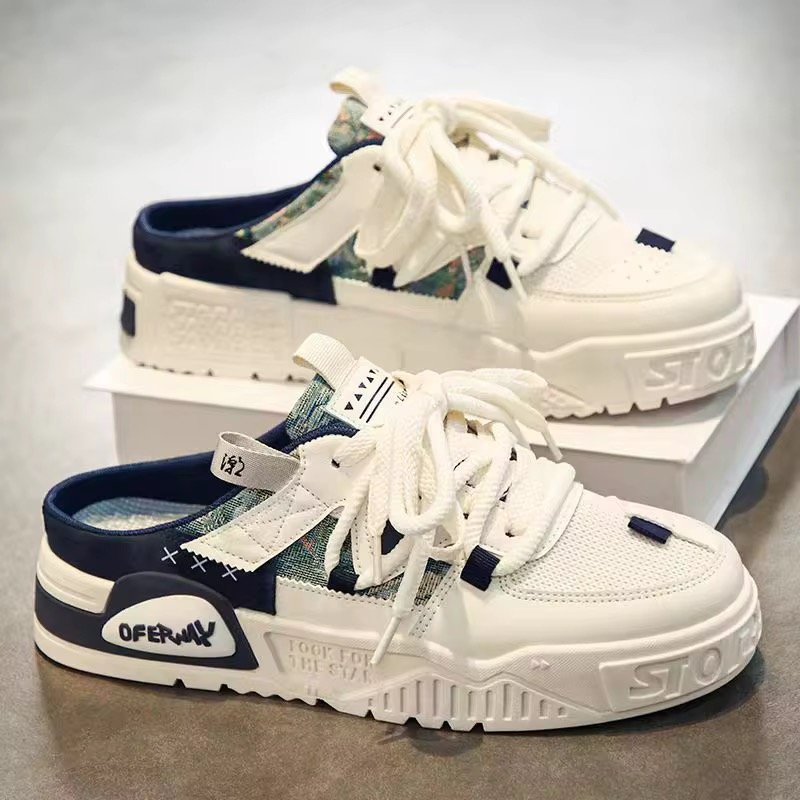 New Shoes Versatile Anti Slip Wear-resistant Niche Design Breathable Sports and Leisure Platform Mesh Board Shoes