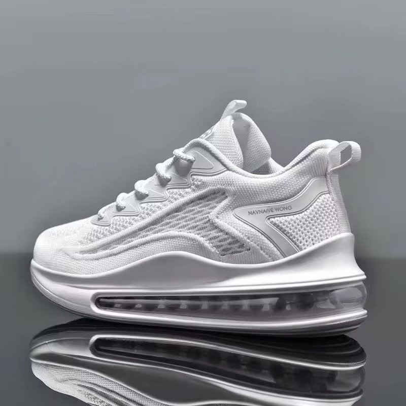 Shoes 2024 New Air Cushion Running Breathable Refreshing Trend Anti Slip Shock-absorbing Casual Sports Summer Trendy Shoes