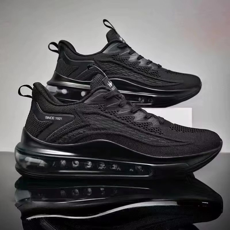 Shoes 2024 New Air Cushion Running Breathable Refreshing Trend Anti Slip Shock-absorbing Casual Sports Summer Trendy Shoes