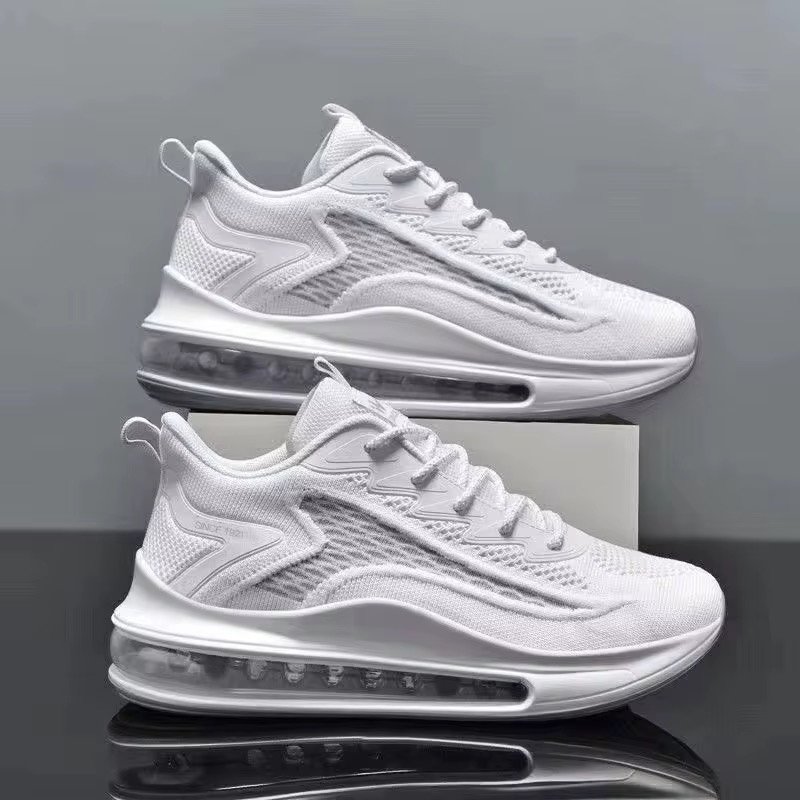 Shoes 2024 New Air Cushion Running Breathable Refreshing Trend Anti Slip Shock-absorbing Casual Sports Summer Trendy Shoes