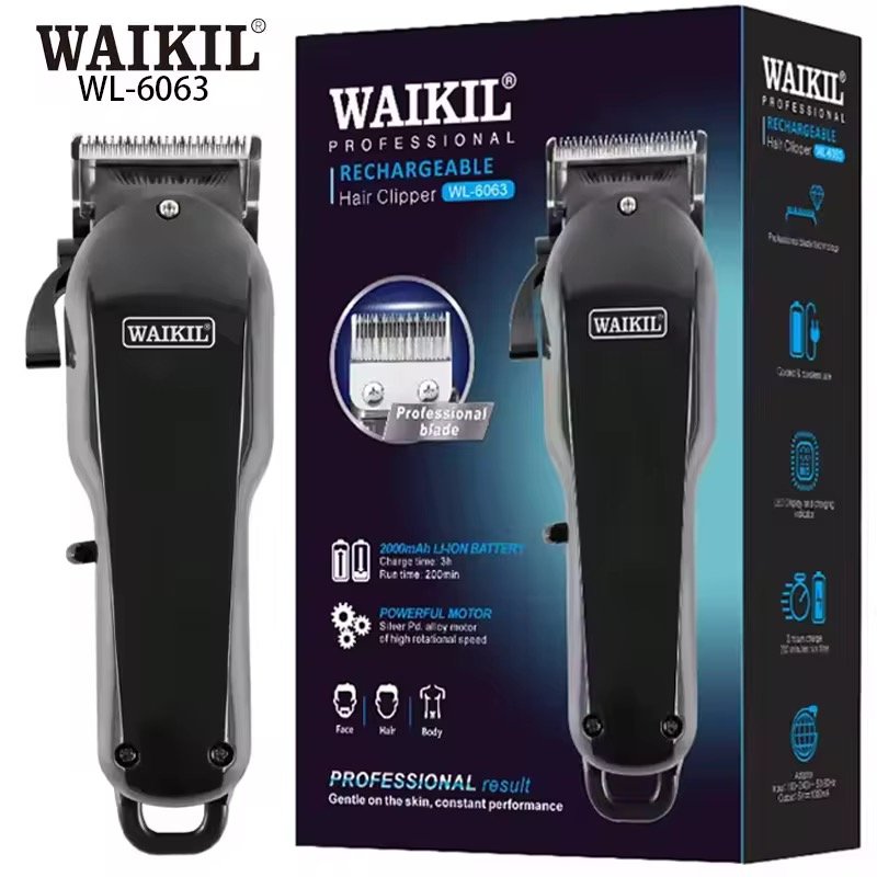 WAIKIL New Professional Hair Trimmer Best Hair Clipper Barbershop Men Electric Shaving Machine Cordless Haircut Machine