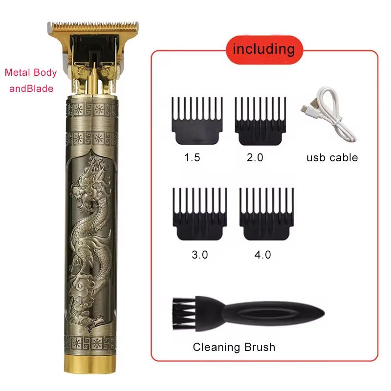 USB Rechargeable T9 Hair Clipper Professional Baldheaded Electric Hair Cordless Shaver Trimmer Men Barber Hair Cutting Machine