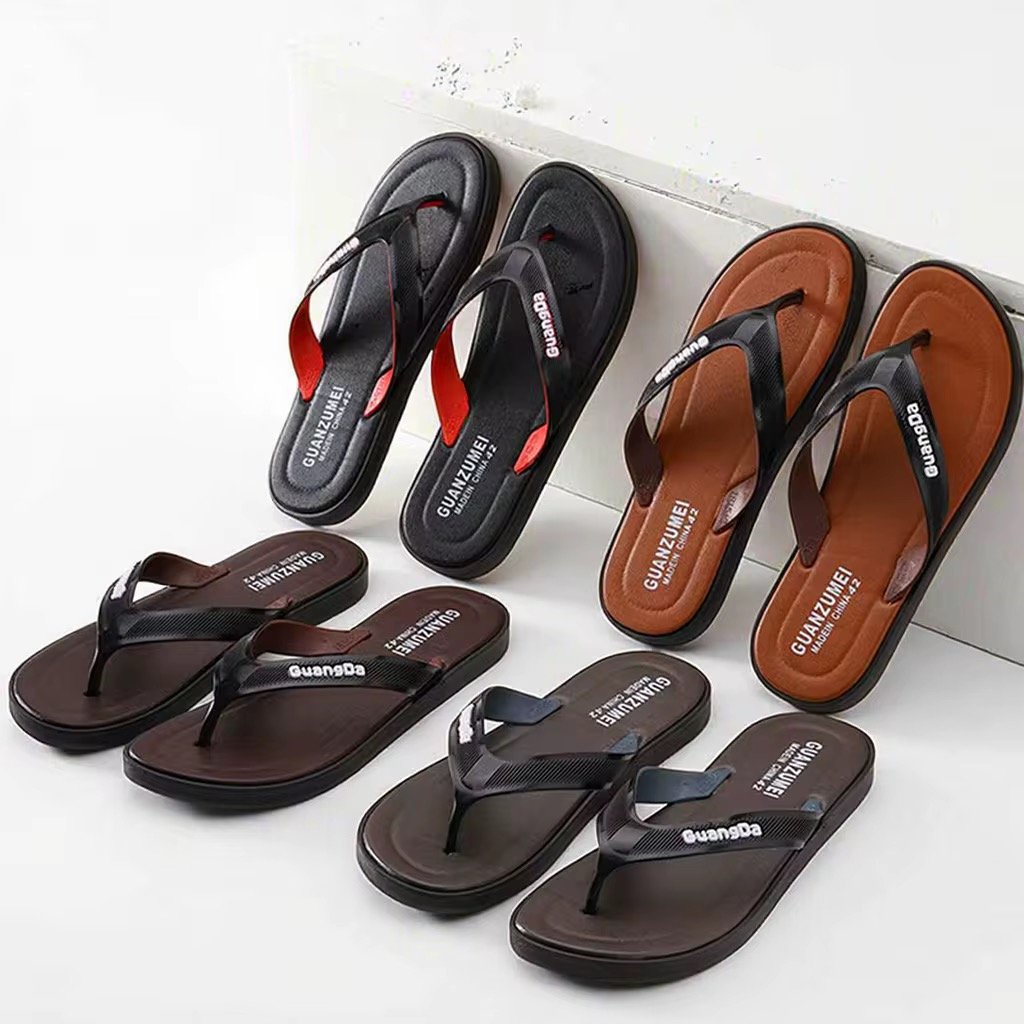 High Quality PVC Flip-Flops Slippers Anti-Slip Summer Beach Sandals with Flat Design-Popular Fashion Trend Shoes