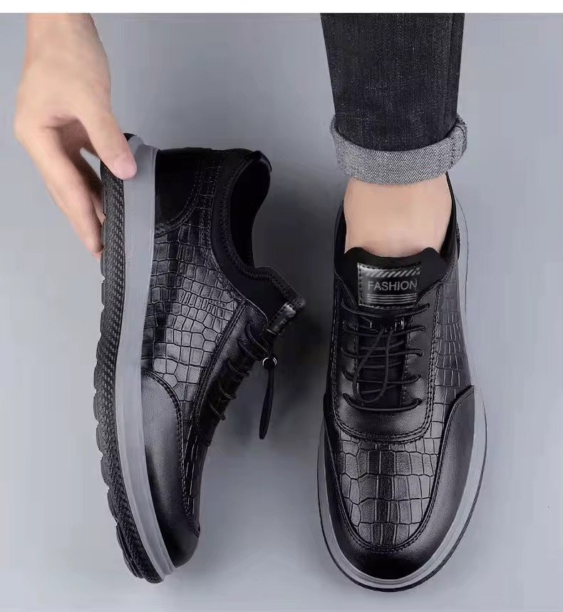 2024 Leather Walking Shoes Leather Sneakers Shoes Casual Walking Shoes