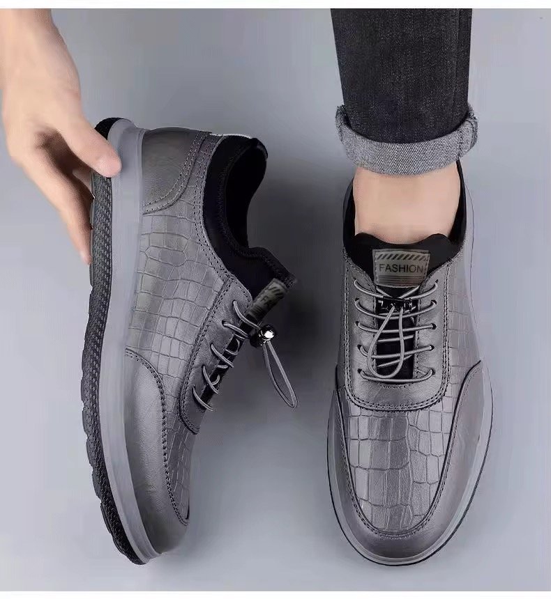 2024 Leather Walking Shoes Leather Sneakers Shoes Casual Walking Shoes