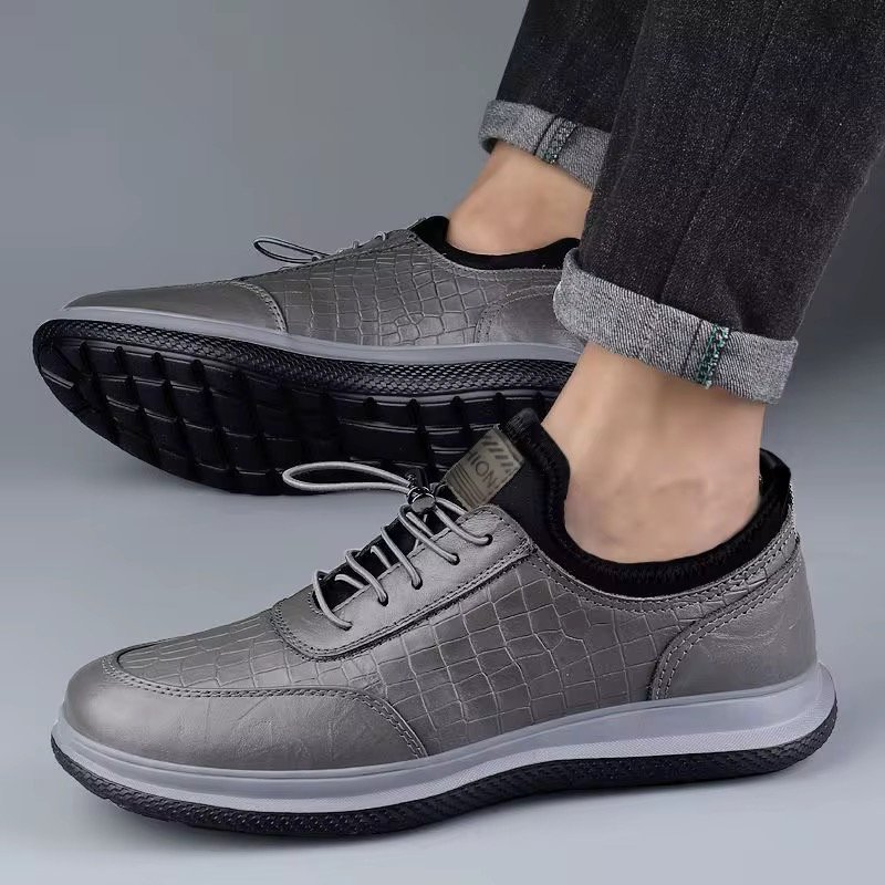 2024 Leather Walking Shoes Leather Sneakers Shoes Casual Walking Shoes