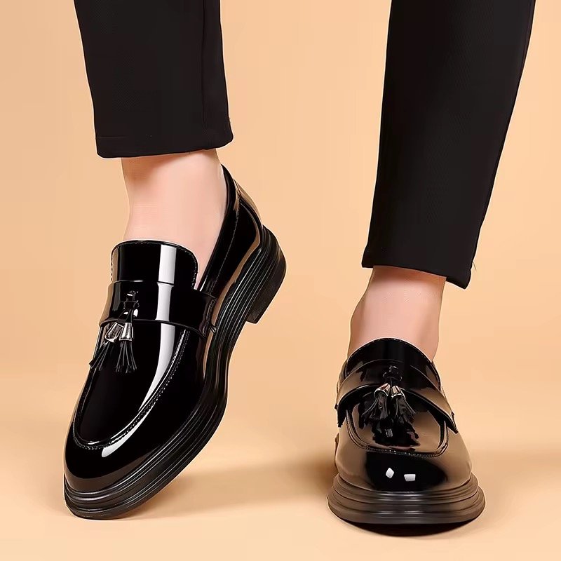 Pure Leather Shoes Business Formal Plus Casual Soft Soled Black Comfortable Versatile Height Increase Wedding Groom & Business Shoes