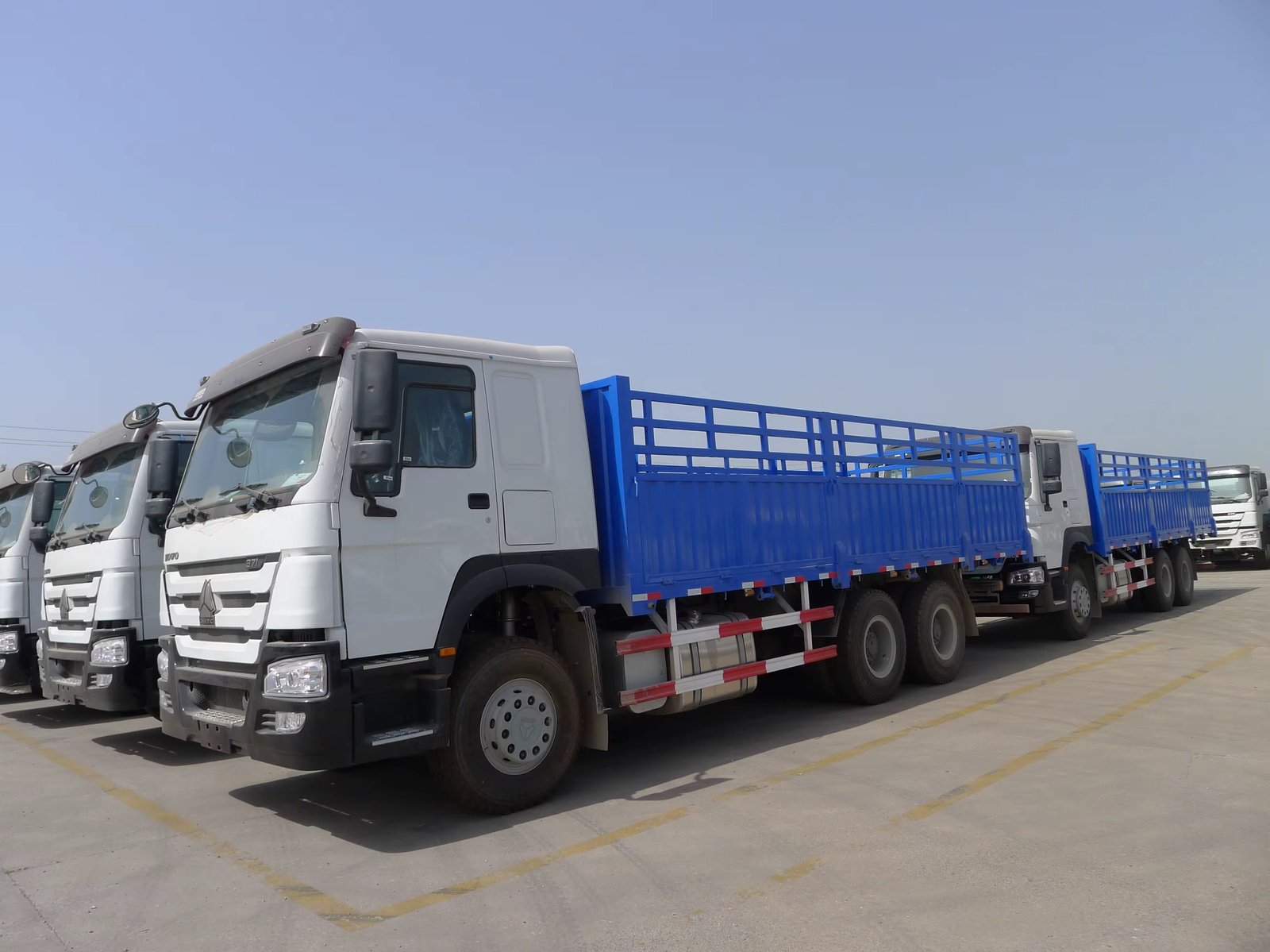 Sino Truck Howo 6x4 8 Ton 10 Wheel 8*4 30ton 10ton Diesel Engine Used Fence Cargo Truck