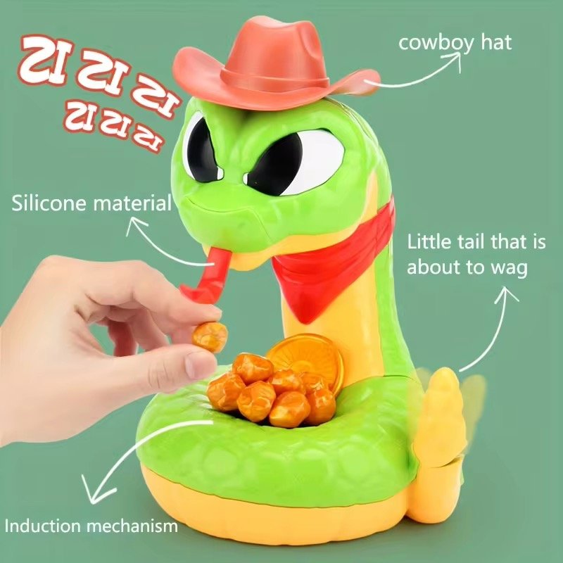 Hot Selling Watch Out for Money Snakes Game Multiplayer Party Toy for Parent-Child Interactive Prank Toy Bite Hand Desktop Game