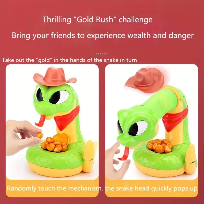 Hot Selling Watch Out for Money Snakes Game Multiplayer Party Toy for Parent-Child Interactive Prank Toy Bite Hand Desktop Game
