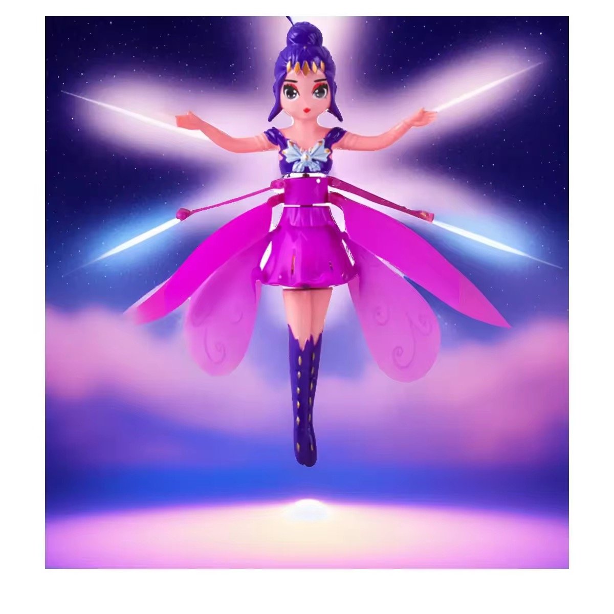 Hand Sensor Magical Flying Pixie Toy Infrared Sensor Flying Doll USB Rechargeable Gesture Flying Aircraft Girls Toys