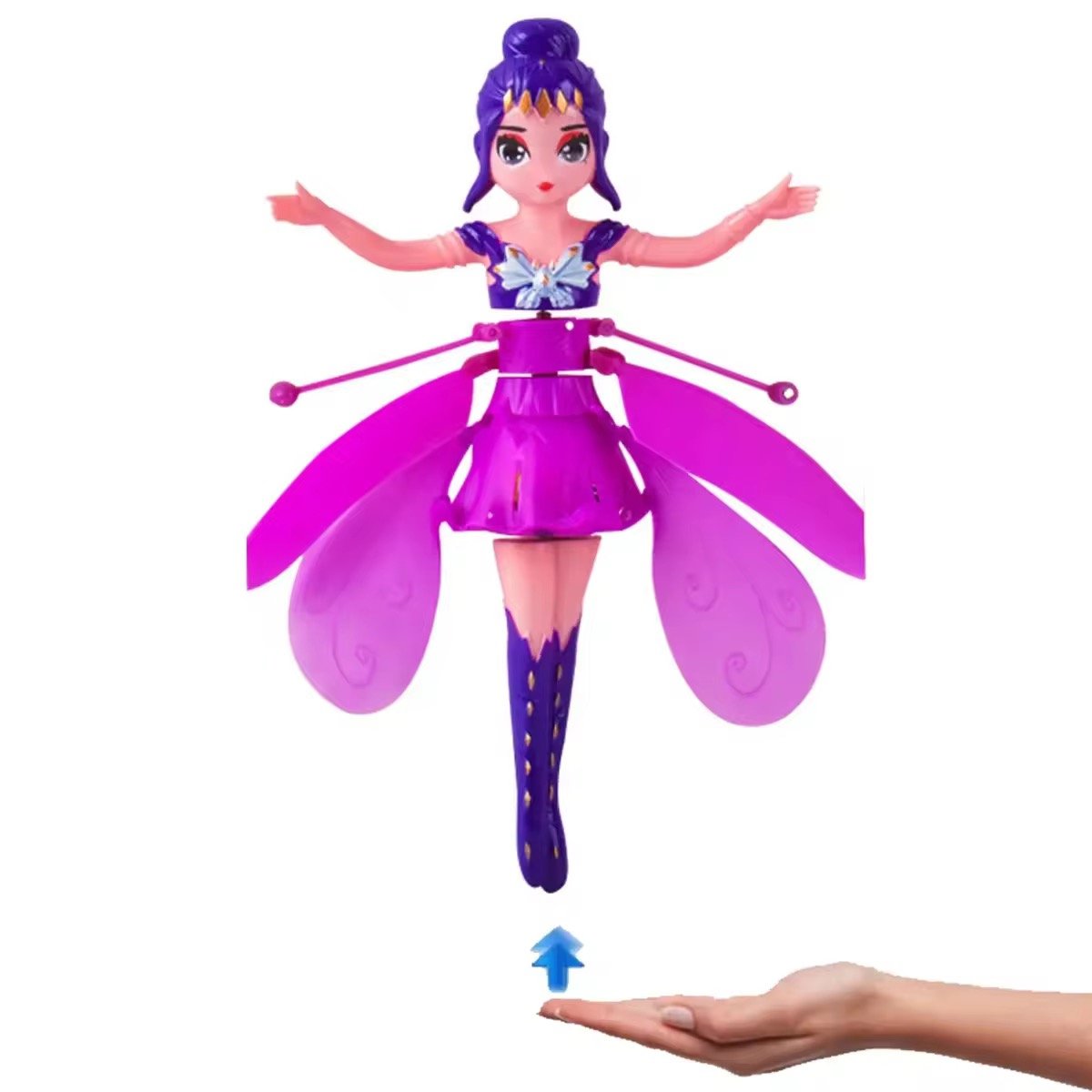 Hand Sensor Magical Flying Pixie Toy Infrared Sensor Flying Doll USB Rechargeable Gesture Flying Aircraft Girls Toys
