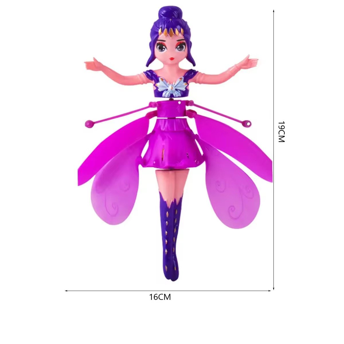 Hand Sensor Magical Flying Pixie Toy Infrared Sensor Flying Doll USB Rechargeable Gesture Flying Aircraft Girls Toys