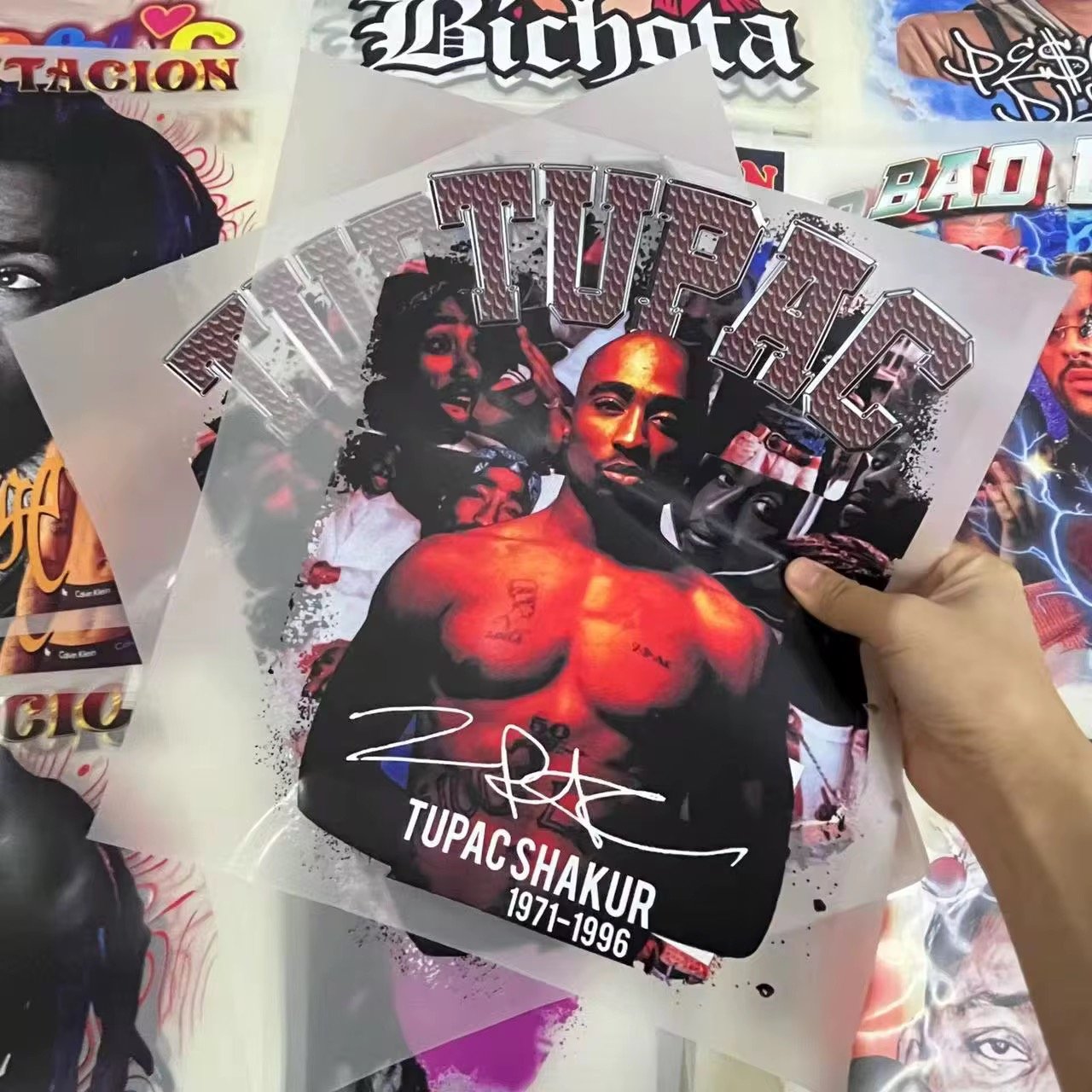 Custom Street T-Shirt Stickers DTF Transfer Vinyl Heat Transfer Labels PET Material with Cartoon Feature Ready Press Service