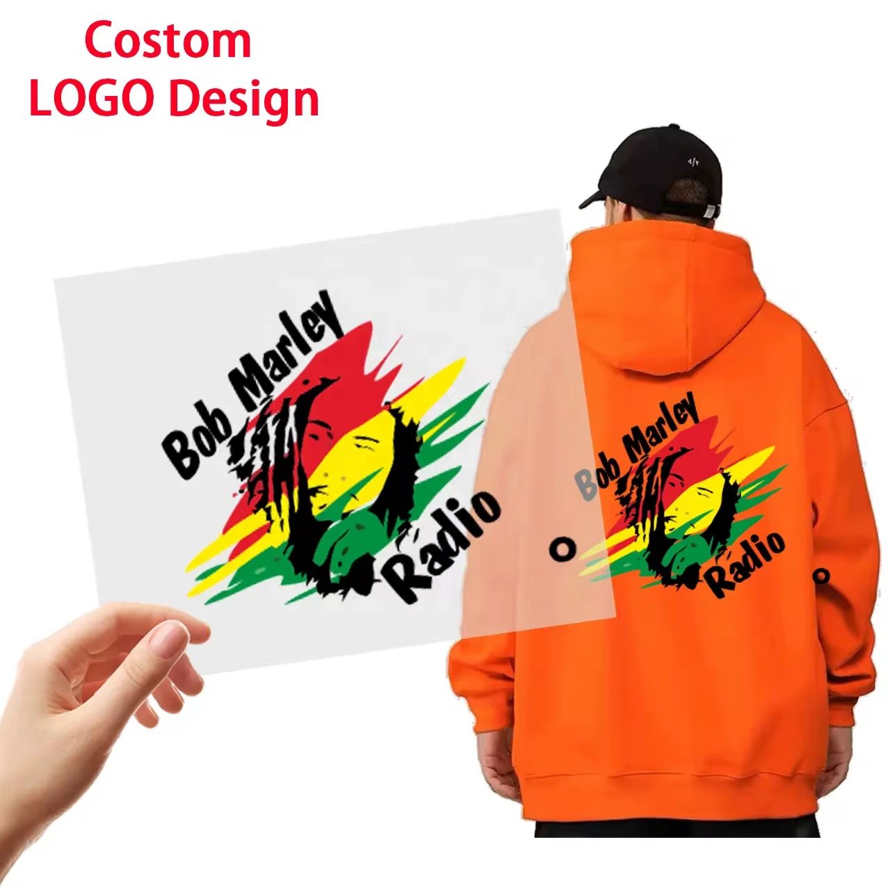 Custom Street T-Shirt Stickers DTF Transfer Vinyl Heat Transfer Labels PET Material with Cartoon Feature Ready Press Service
