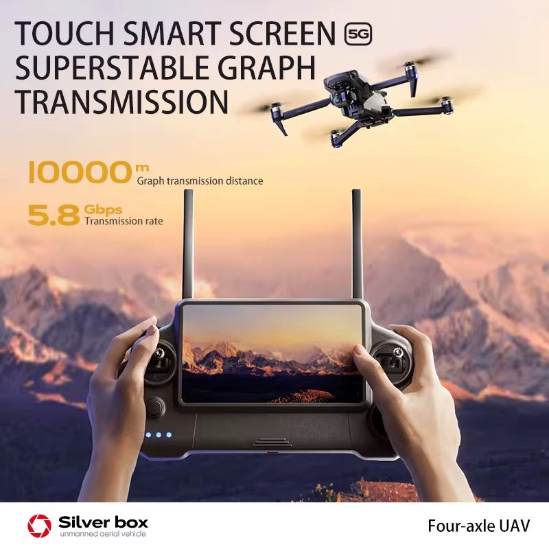 Drone P7 MAX RC Drone 4K 3-Axis Professional Brushless Drone 3-axis Long Range Digital Drone with Obstacle Avoidance RC