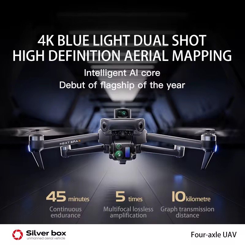Drone P7 MAX RC Drone 4K 3-Axis Professional Brushless Drone 3-axis Long Range Digital Drone with Obstacle Avoidance RC