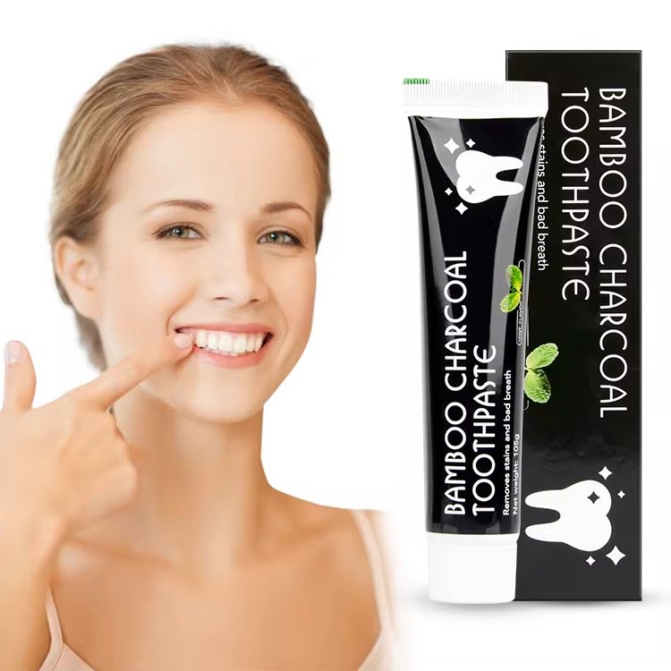 Bamboo Charcoal Teeth Whitening Black Toothpaste Eliminates Bad Breath