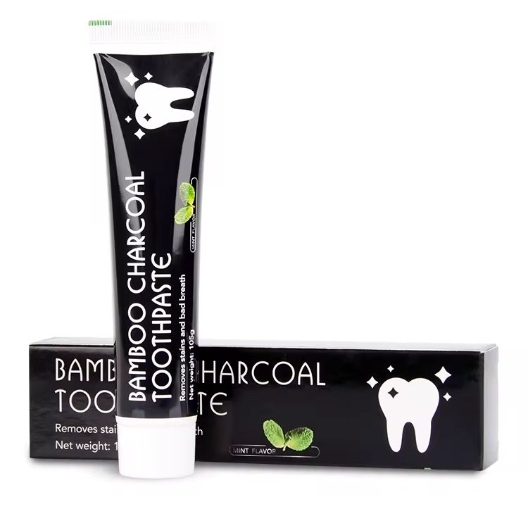Bamboo Charcoal Teeth Whitening Black Toothpaste Eliminates Bad Breath