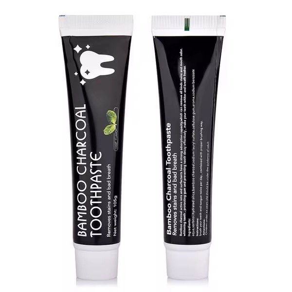 Bamboo Activated Charcoal Toothbrush Black Herbal Toothpaste Whitening Tooth Toothbrush Natural Ingredient Fresh Oral Mouth