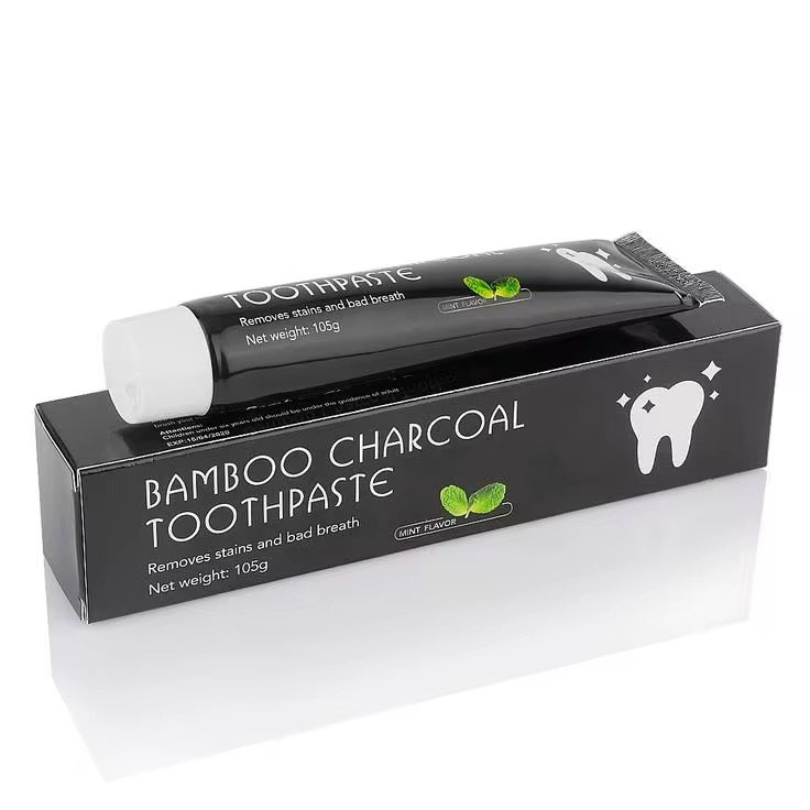 Bamboo Activated Charcoal Toothbrush Black Herbal Toothpaste Whitening Tooth Toothbrush Natural Ingredient Fresh Oral Mouth