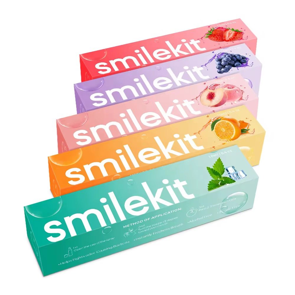 Smile kit Portable Cool Mint Flavor Perfume Fresh Breath Oral Mouth Freshener Spray