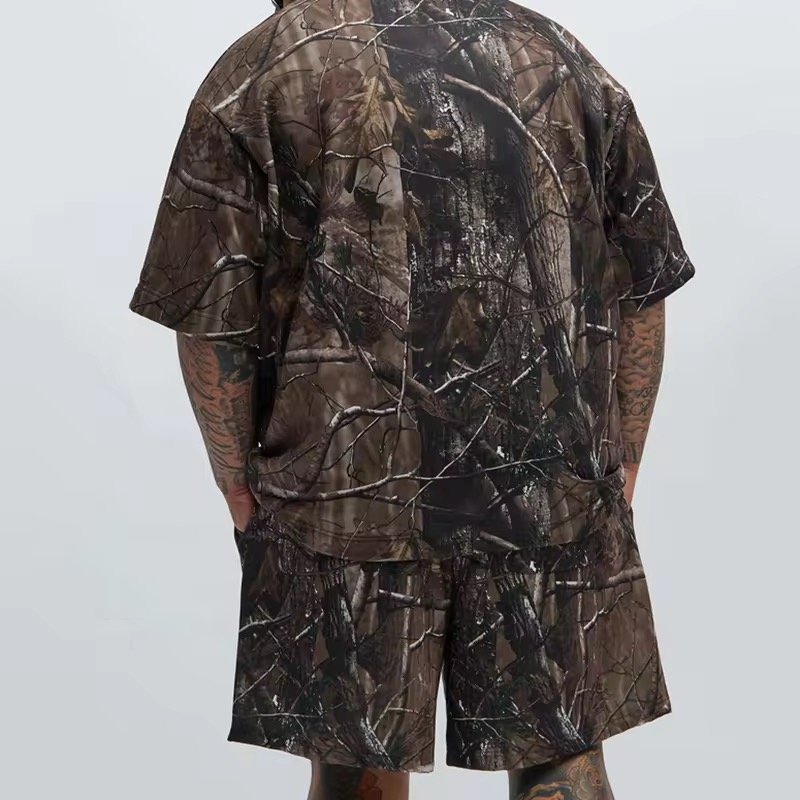 OEM Customize Sublimation Print Oversized Tee Streetwear Pattern Short Sleeve T Shirts