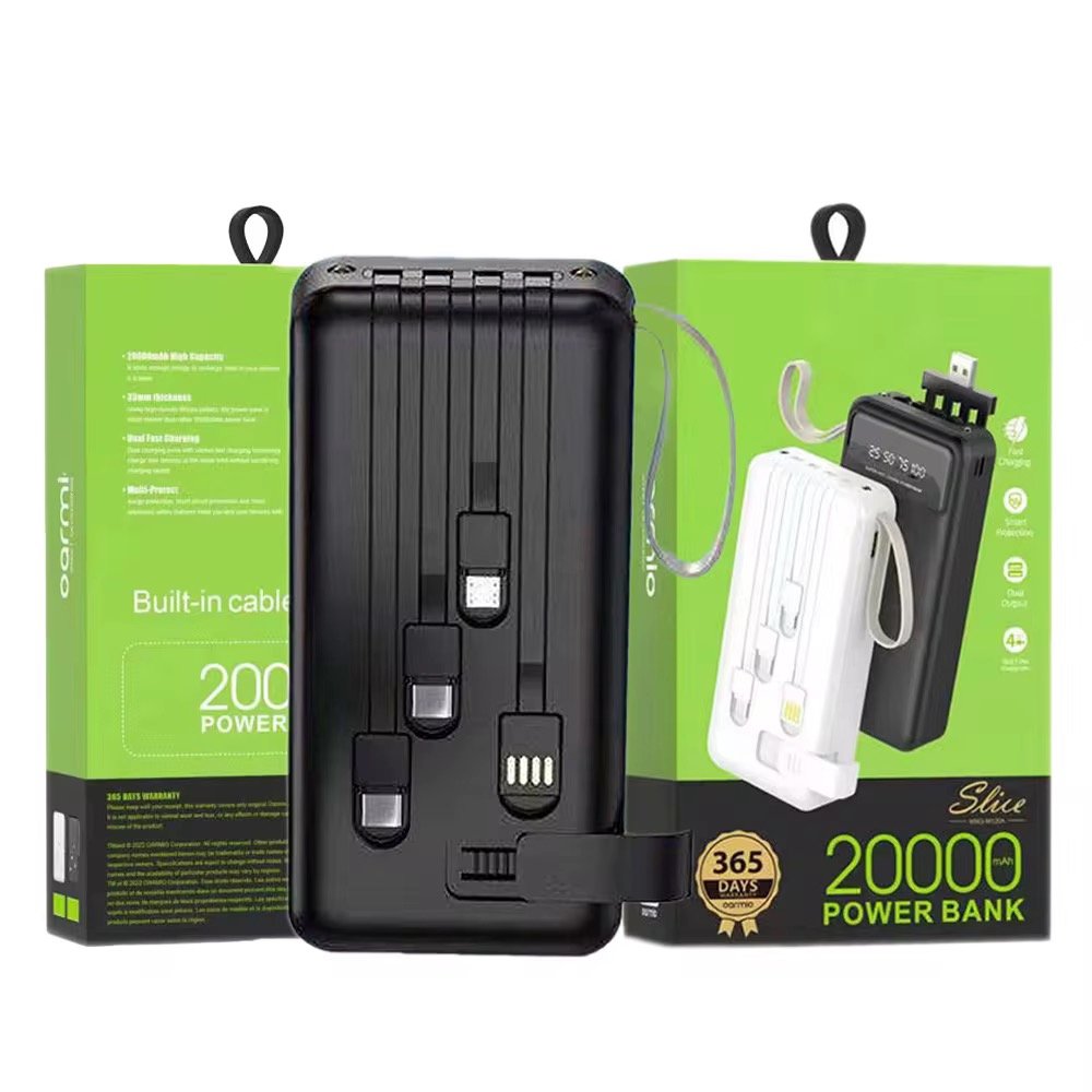 Products 2025 New Arrivals Hot Selling 20000mah Power Banks 2a Portable 3 in 1 Power Banks for Oraimo